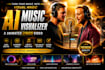 create ai music visualizer, animated lyrics video, audio spectrum