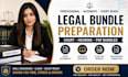 create legal bundle, hearing bundle, court documents, PDF bundle for your case