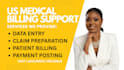 do medical billing data entry, licensing and claims processing