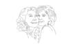 design calling continuous line drawing artists logo