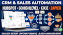 setup hubspot crm gohighlevel automation kixie dialer setup zapier integration