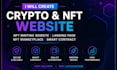 create crypto, nft minting website, landing page, nft marketplace smart contract