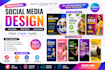 design social media posts banner and canva design