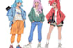 draw anime character with professional clean style