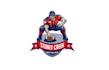 design football league war logo