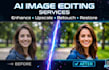 professionally enhance retouch and upscale