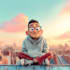 transform your photo into a disney pixar style cartoon