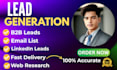 do b2b lead generation, email list and linkedin leads