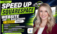 speed up squarespace website and fix slow loading images fast