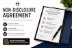 draft confidentiality and non disclosure agreements
