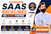 build saas backlinks via guest posting