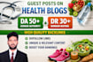 write SEO health articles and blog posts