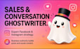 write facebook and instagram sales content