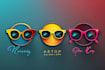 design sunglasses , watch, clock and optical shop logo