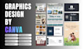 be your canva graphics designer by design amazing templates