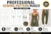 create professional sewing pattern grading and tech pack for clothing apparel