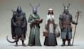 design a dnd party art and group art