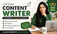 create blog articles websites pages and content for sales