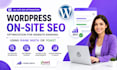 wordpress on site SEO optimization for website ranking using rank math or yoast