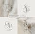 design minimal wedding logo, wedding monogram, and initials