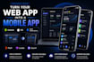 convert replit lovable ai web site to android and ios app with more features