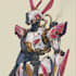 make a mecha robot art and illustration
