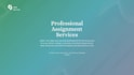 write a professional assigment