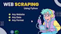 do professional web scraping, data extraction