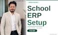 set up erpnext school management system for private schools