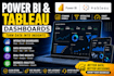 create power bi dashboards, tableau reports, data visualization and analytics