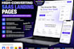 design a high converting saas landing page in webflow