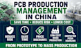 do pcb production in china, project management, review, bringup, firmware