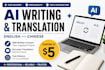 ai content writing and translation