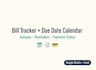create an ultimate bill tracker and due date calendar