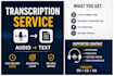 transcribe audio to text fast and accurately