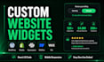 build a bespoke interactive widget for your business website
