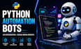 design and develop custom social media bots using python API automation