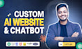 build custom ai websites, chatbots and saas apps as full stack developer