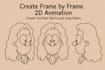 create frame by frame 2d animation cartoon video