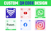 create professional and custom qr code design with your logo
