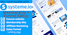 create systeme io course website, membership and affiliate sales funnel