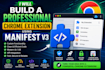 build a professional chrome extension using manifest v3