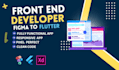 build professional flutter UI and backend