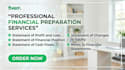 prepare ifrs or gaap financial statements with ratio analysis for your business