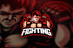 do custom eye catching ninja, martial arts logo