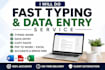 do typing and data entry services