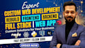 rebuild custom website development as full stack frontend and backend dev