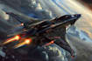 make a sci fi spaceship art