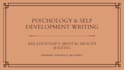 write engaging psychology and self development blog posts