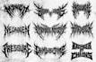 draw a death metal logo